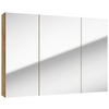 SPIEGELSCHRANK 85/60/15 cm  - Eichefarben/Erlefarben, KONVENTIONELL, Glas/Holzwerkstoff (85/60/15cm) - MID.YOU