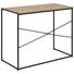 SCHREIBTISCH - Eichefarben/Schwarz, Trend, Holzwerkstoff/Metall (100/75/45cm) - Carryhome SCHREIBTISCH - Eichefarben/Schwarz, Trend, Holzwerkstoff/Metall (100/75/45cm) - Carryhome