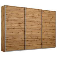 SCHWEBETÜRENSCHRANK  in Eichefarben  - Eichefarben/Alufarben, MODERN, Holzwerkstoff/Metall (271/230/62cm) - Rauch Möbel