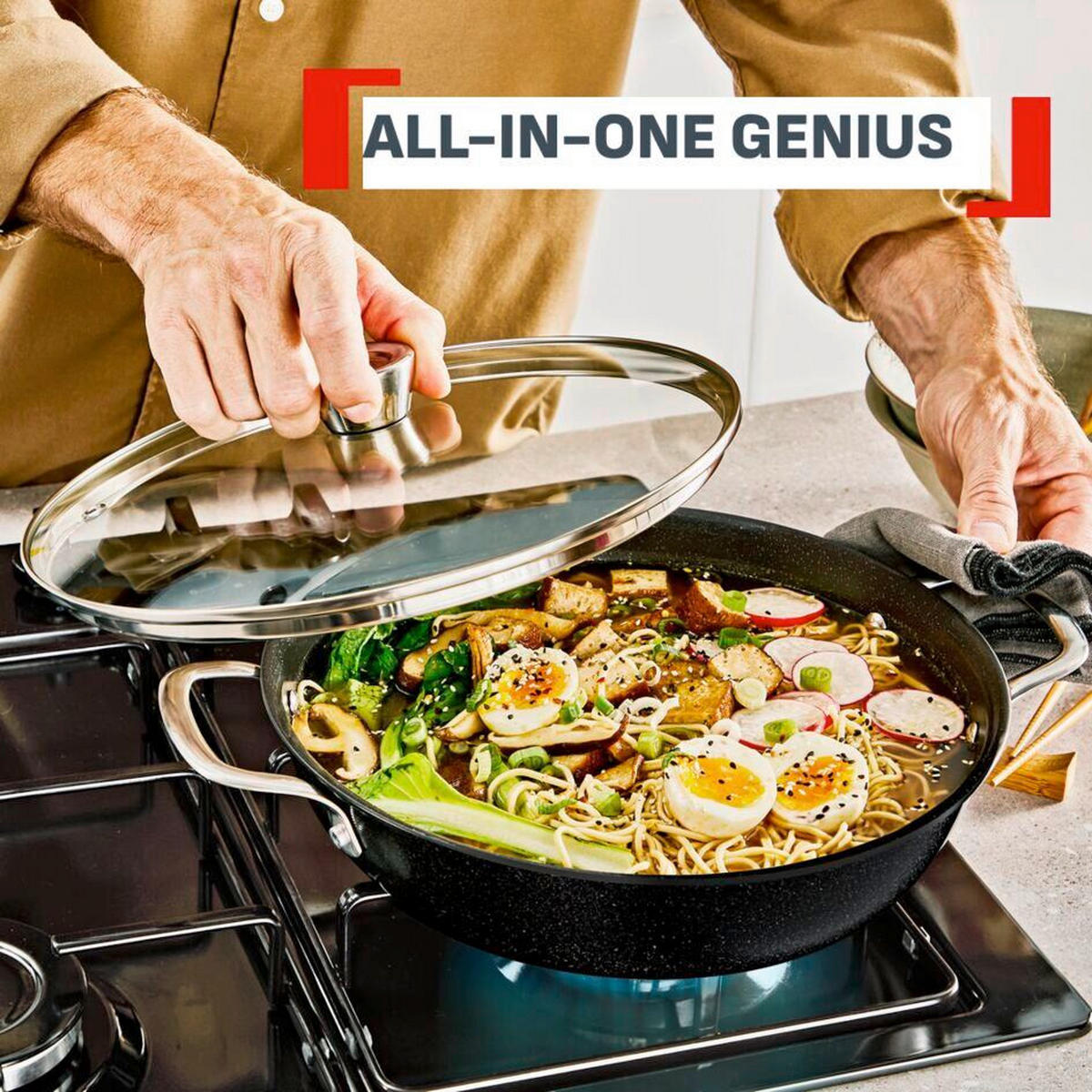 TAVA ZA PIRJANJE  24 cm        Tefal Excellence+  - crna, Basics, metal (24cm) - Tefal