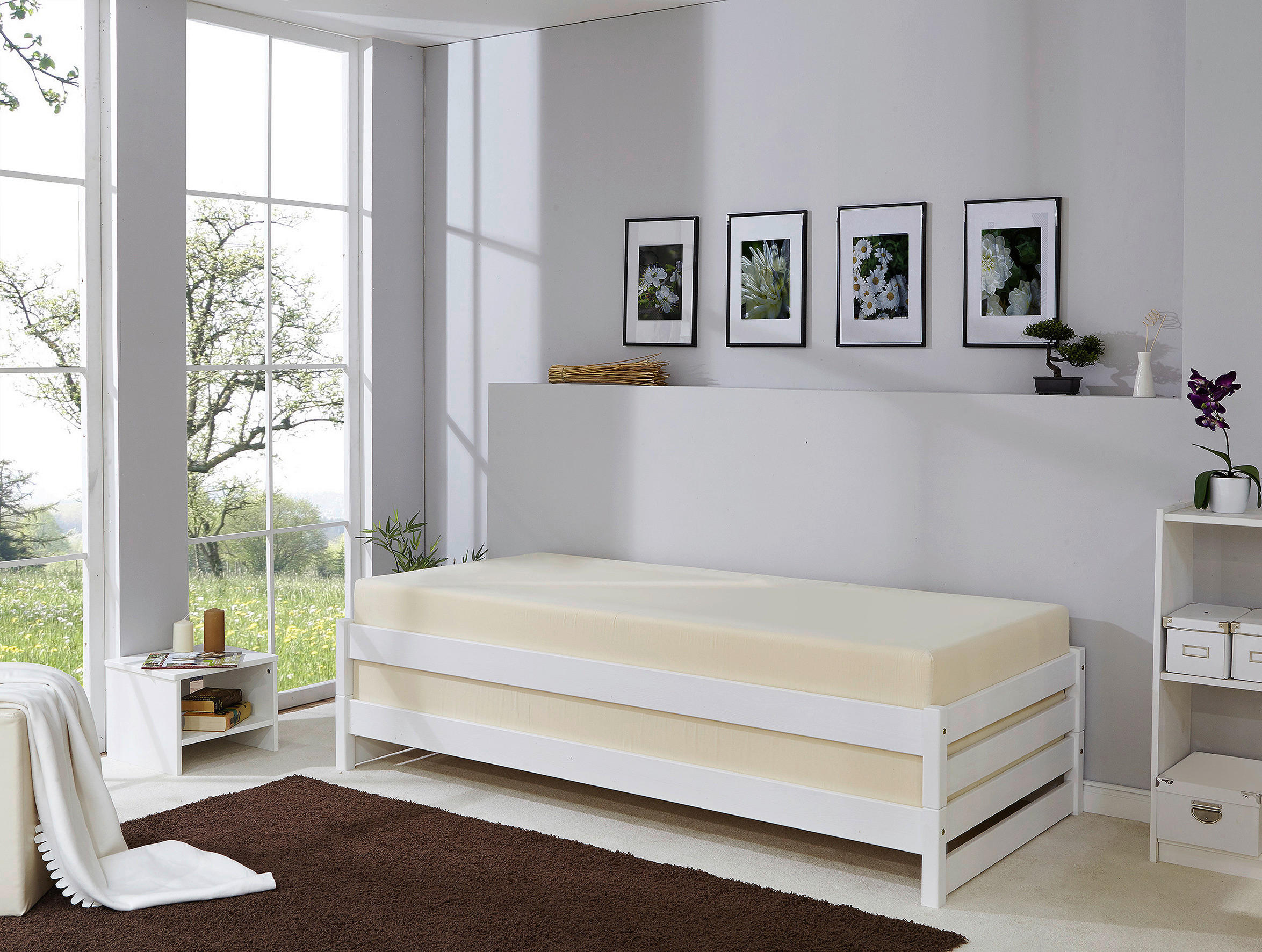 STAPELBETT  90/200 cm   - Weiß, KONVENTIONELL, Holz (90/200cm) - MID.YOU