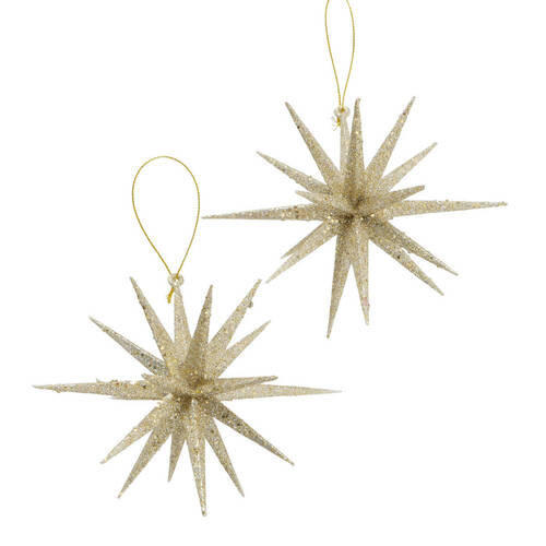 DEKOHÄNGER  - Goldfarben, Basics, Kunststoff (15/15cm) - X-Mas