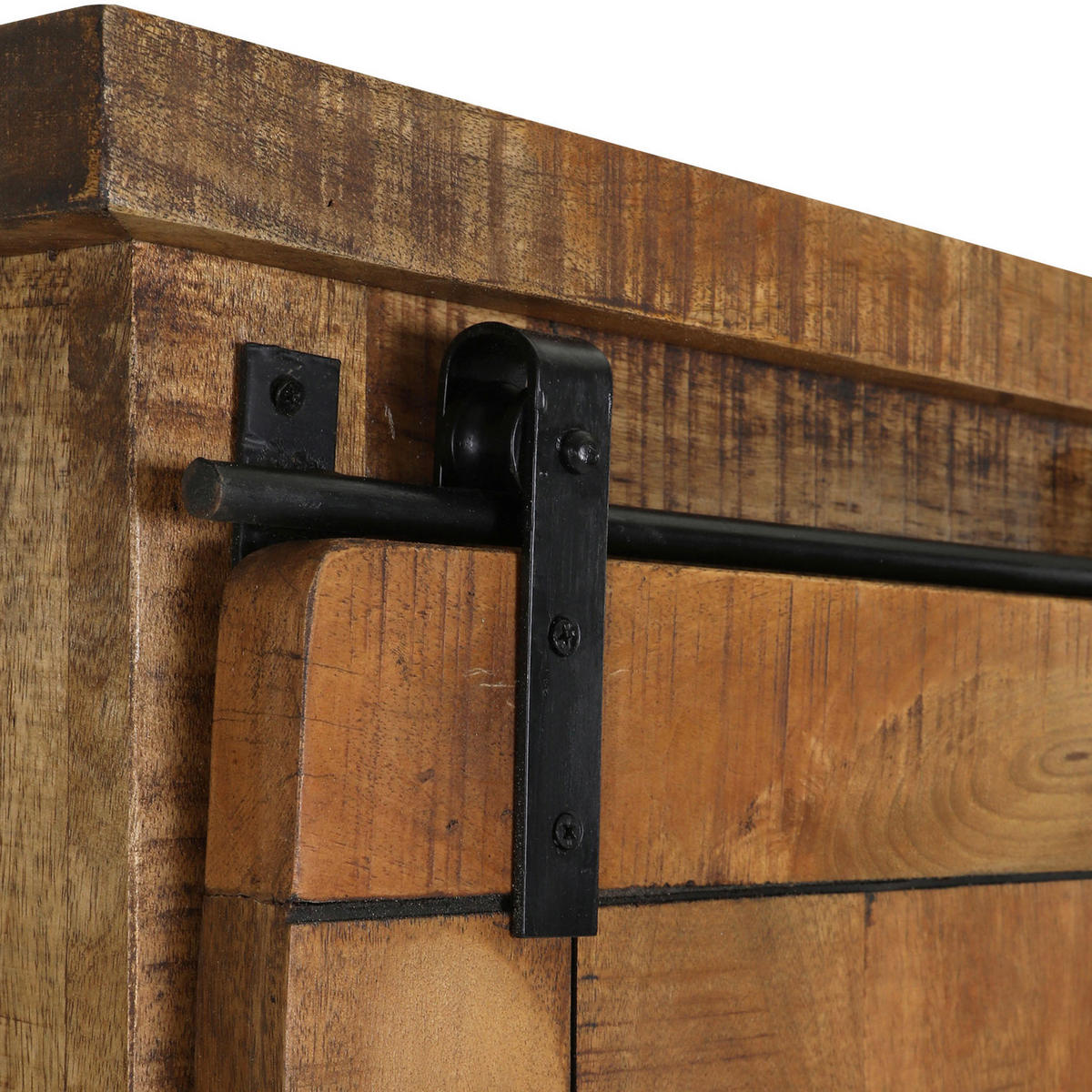 GARDEROBENSCHRANK  in 110/190/40 cm  - Schwarz/Braun, LIFESTYLE, Holz/Metall (110/190/40cm) - Landscape