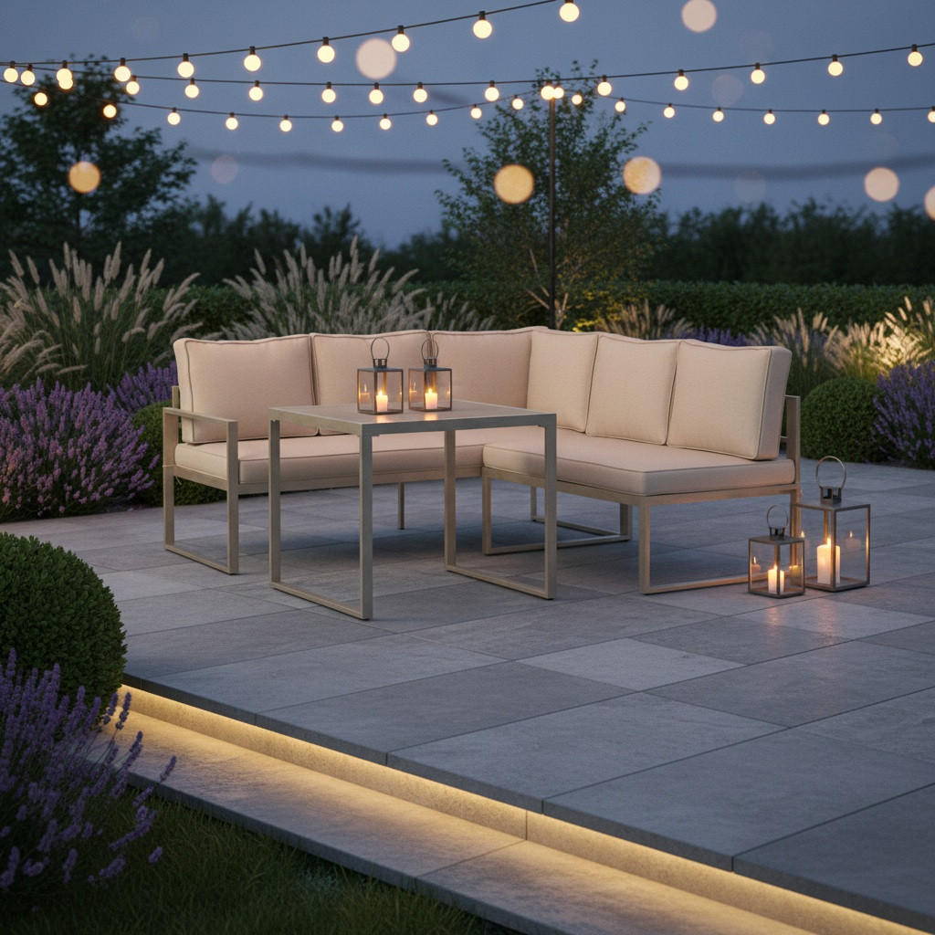 Ambia Garden ZAHRADNÍ JÍDELNÍ SET kov, plast