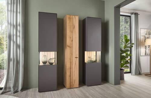 SCHRANK Eichefarben  35,5/205,5/37,1 cm  - Wildeiche/Eichefarben, Design, Holz/Holzwerkstoff (35,5/205,5/37,1cm) - Dieter Knoll