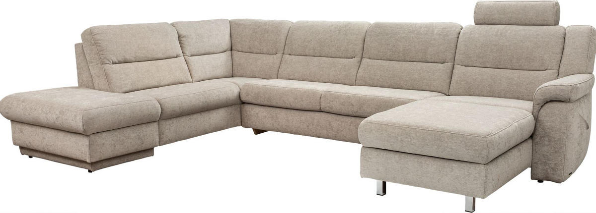ÜLŐGARNITÚRA textil világosszürke  - világosszürke, Konventionell, műanyag/textil (234/337/165cm) - Himolla
