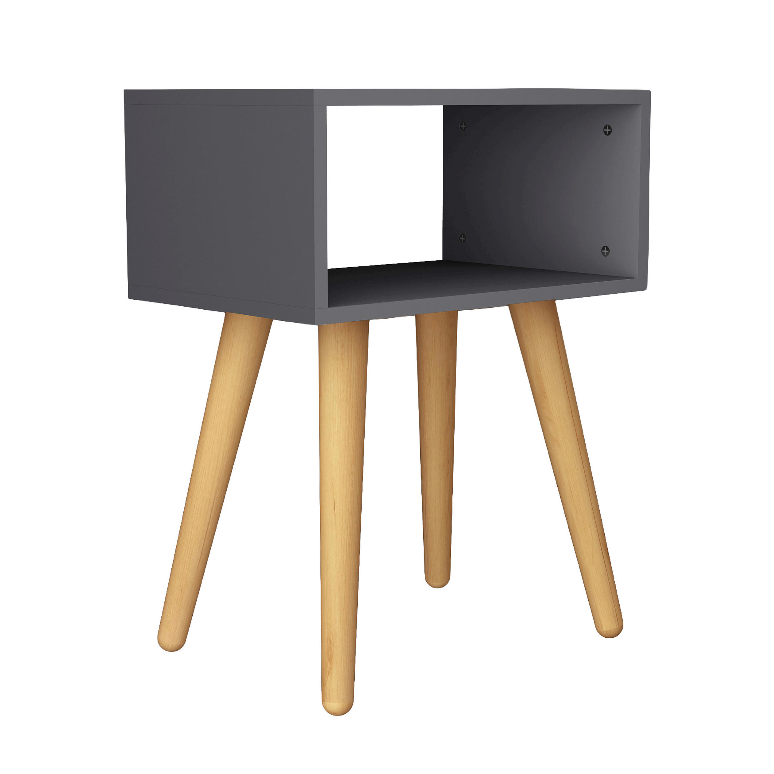 NACHTTISCH 45/56/30 cm, Anthrazit, Honigeiche,  - Honigeiche/Anthrazit, MODERN, Holzwerkstoff (45/56/30cm) - Livetastic