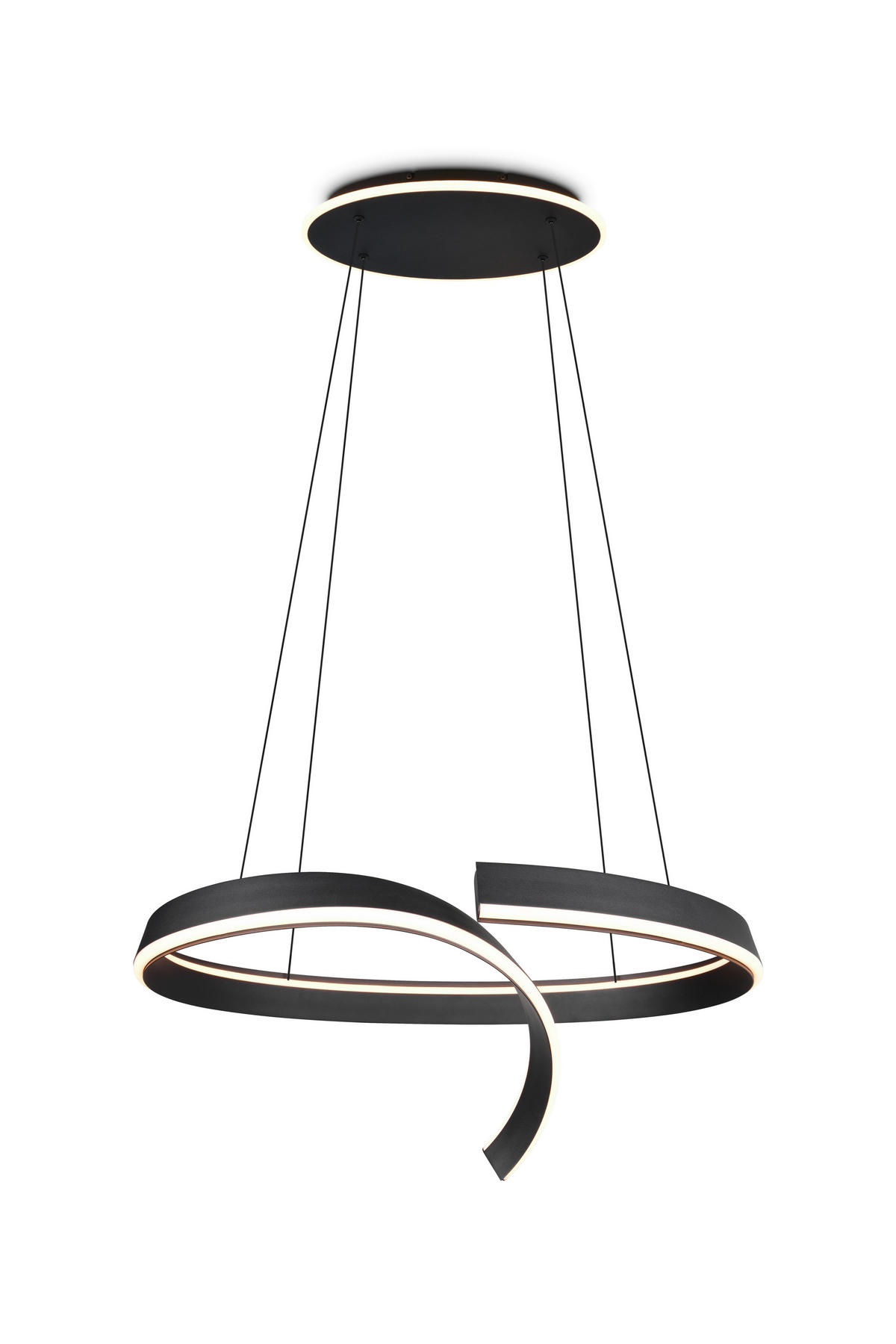LED-HÄNGELEUCHTE CIRONDA 81/200/55 cm  - Schwarz, Design, Metall (81/200/55cm) - Cinque