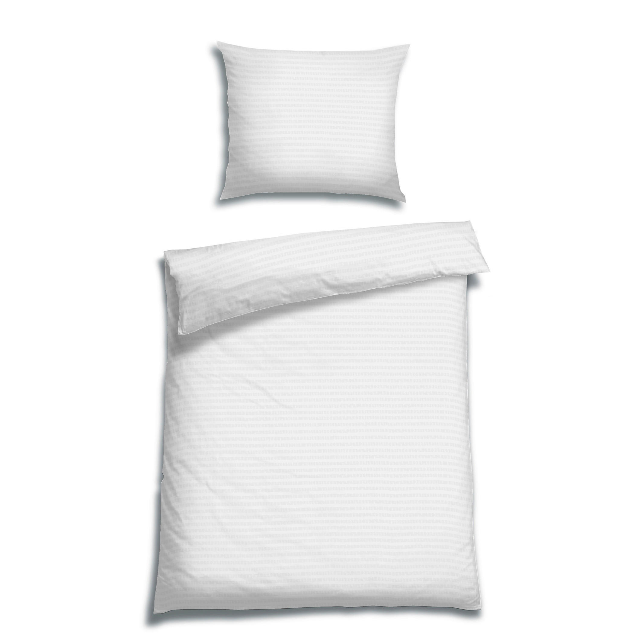 BETTWÄSCHE Seersucker 140/200 cm  - Weiß, KONVENTIONELL, Textil (140/200cm) - Florella