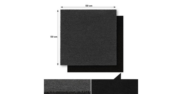 TEPPICHFLIESE Moscow {item.attr('P-DIMENSION'), [ ]} in {item.attr('143-279'),[ ]} - Anthrazit, Basics, Textil (50/50cm) - Esposa