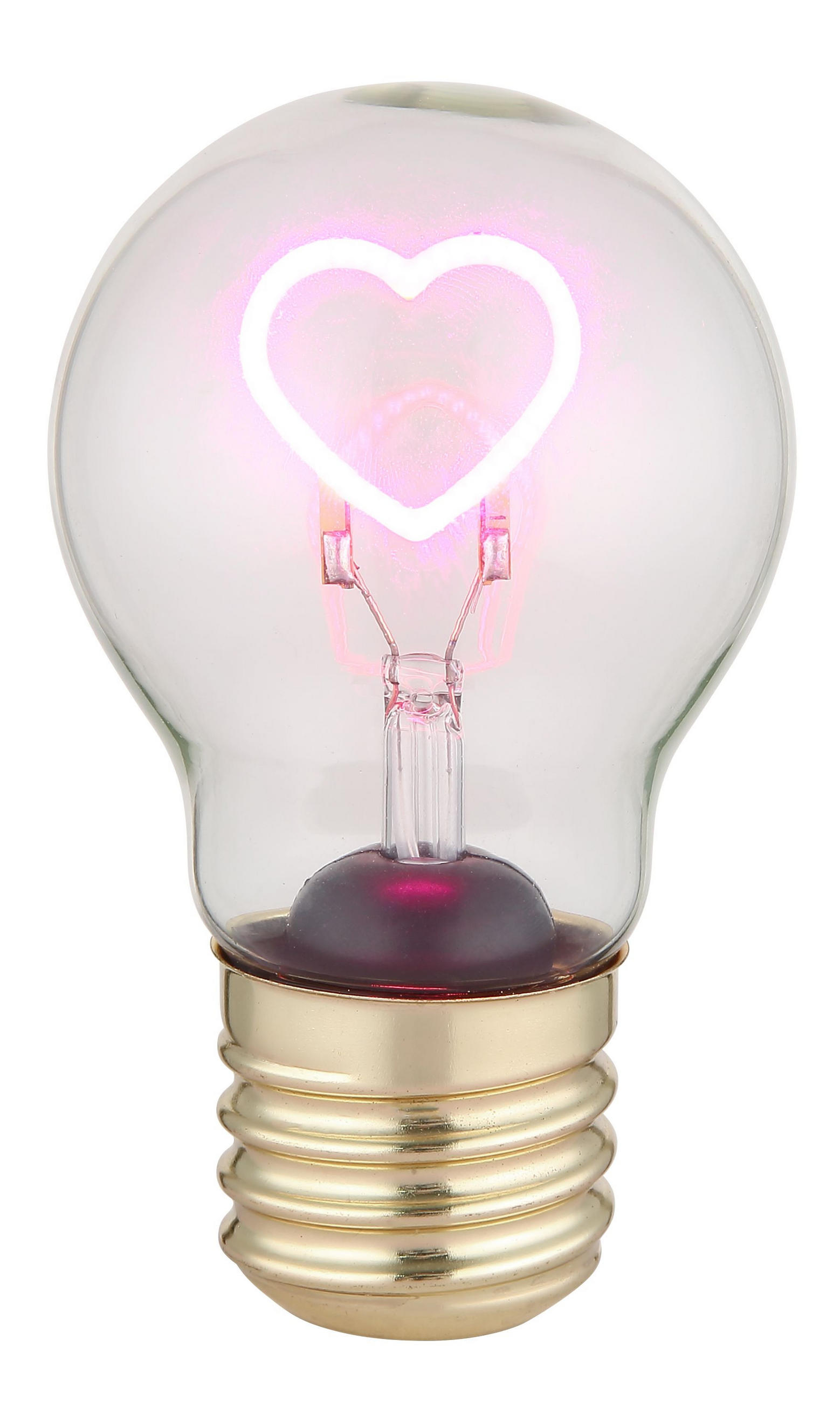 LED DÍSZLÁMPA - arany, Basics, Üveg/fém (7/12cm)