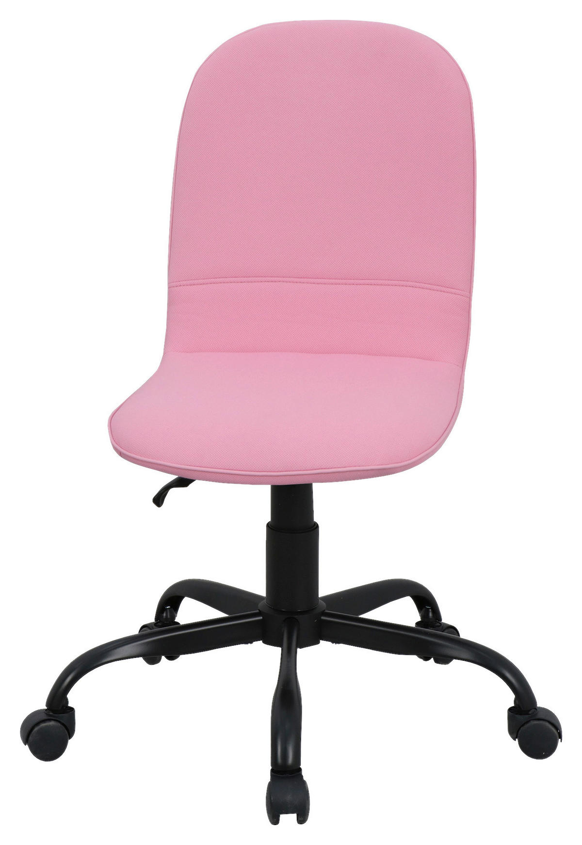 DREHSTUHL Webstoff Schwarz, Pink  - Pink/Schwarz, MODERN, Textil/Metall (42/95/54cm) - MID.YOU