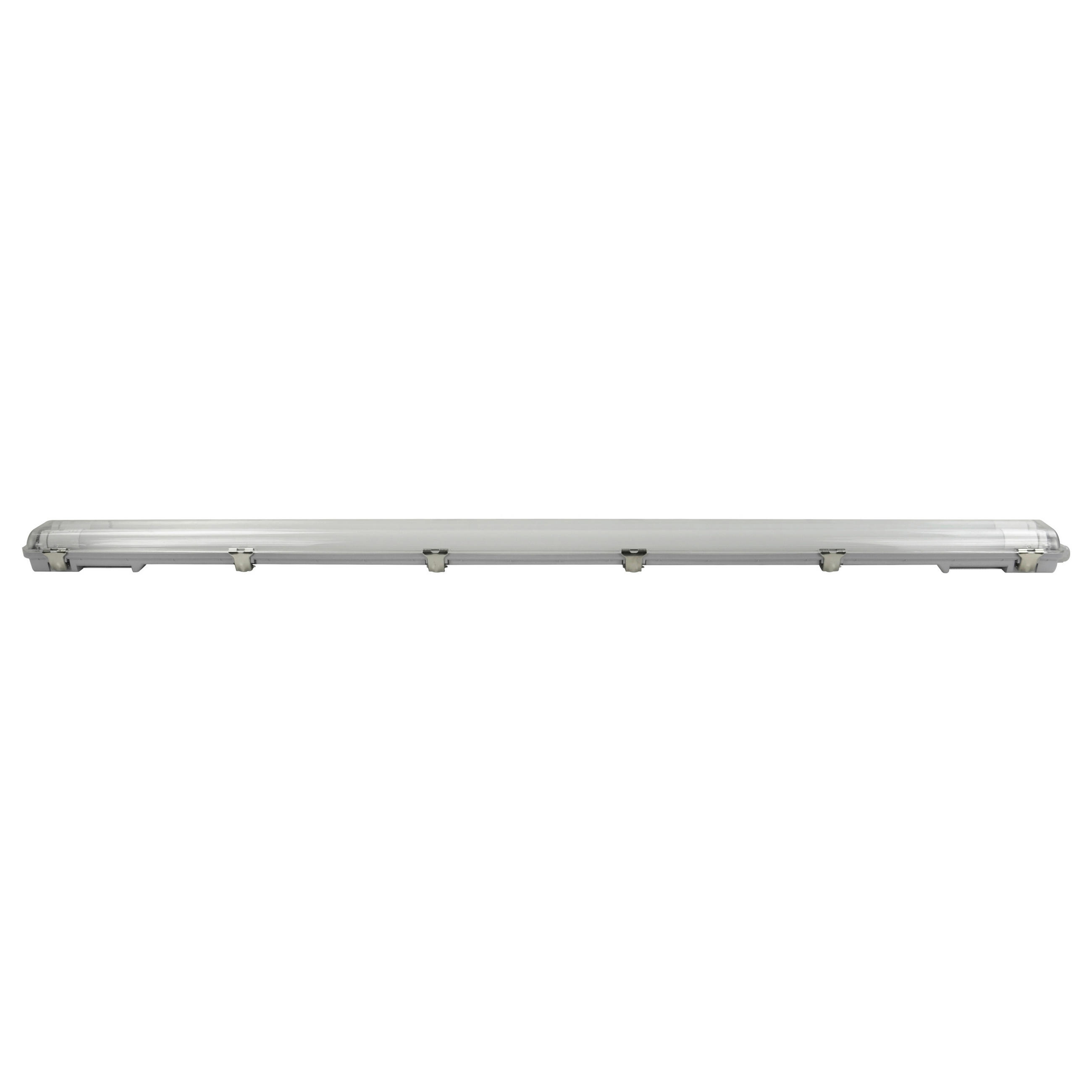 LED-DECKENLEUCHTE 126,8/8,8/5,2 cm   - Grau, Basics, Kunststoff (126,8/8,8/5,2cm)
