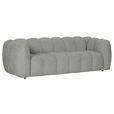 BIGSOFA in Chenille Dunkelgrau - Dunkelgrau/Schwarz, KONVENTIONELL, Kunststoff/Textil (217/74/100cm) - Carryhome