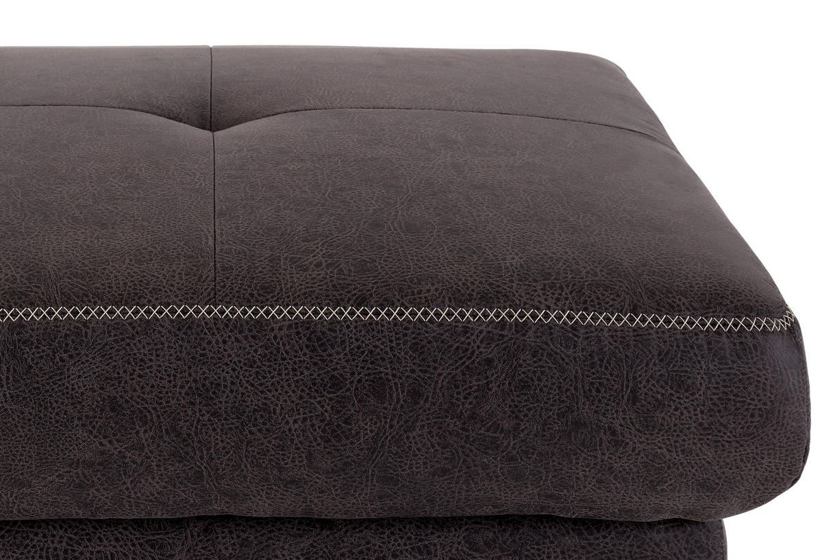 HOCKER Anthrazit  - Anthrazit/Beige, MODERN, Textil/Metall (78/49/69cm) - Sit & More