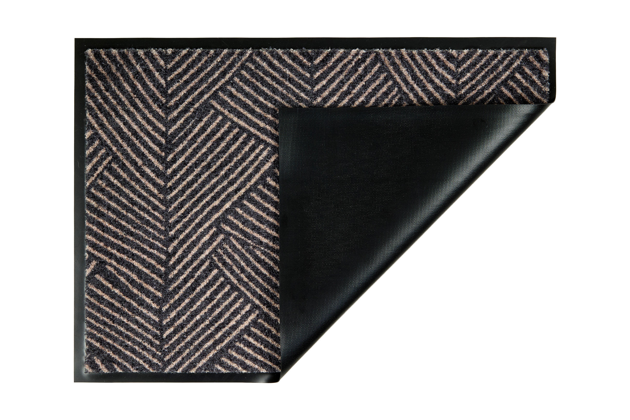 FUSSMATTE - Anthrazit/Hellgrau, Trend, Textil (67/100cm) - Schöner Wohnen