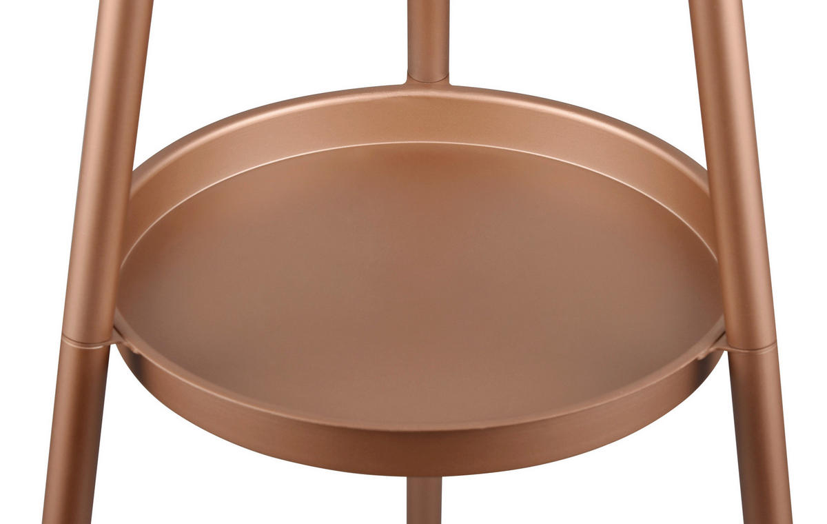 PODNA LAMPA Colette  - zlatna/braon, Dizajnerski, metal/tekstil (57/152,5cm)