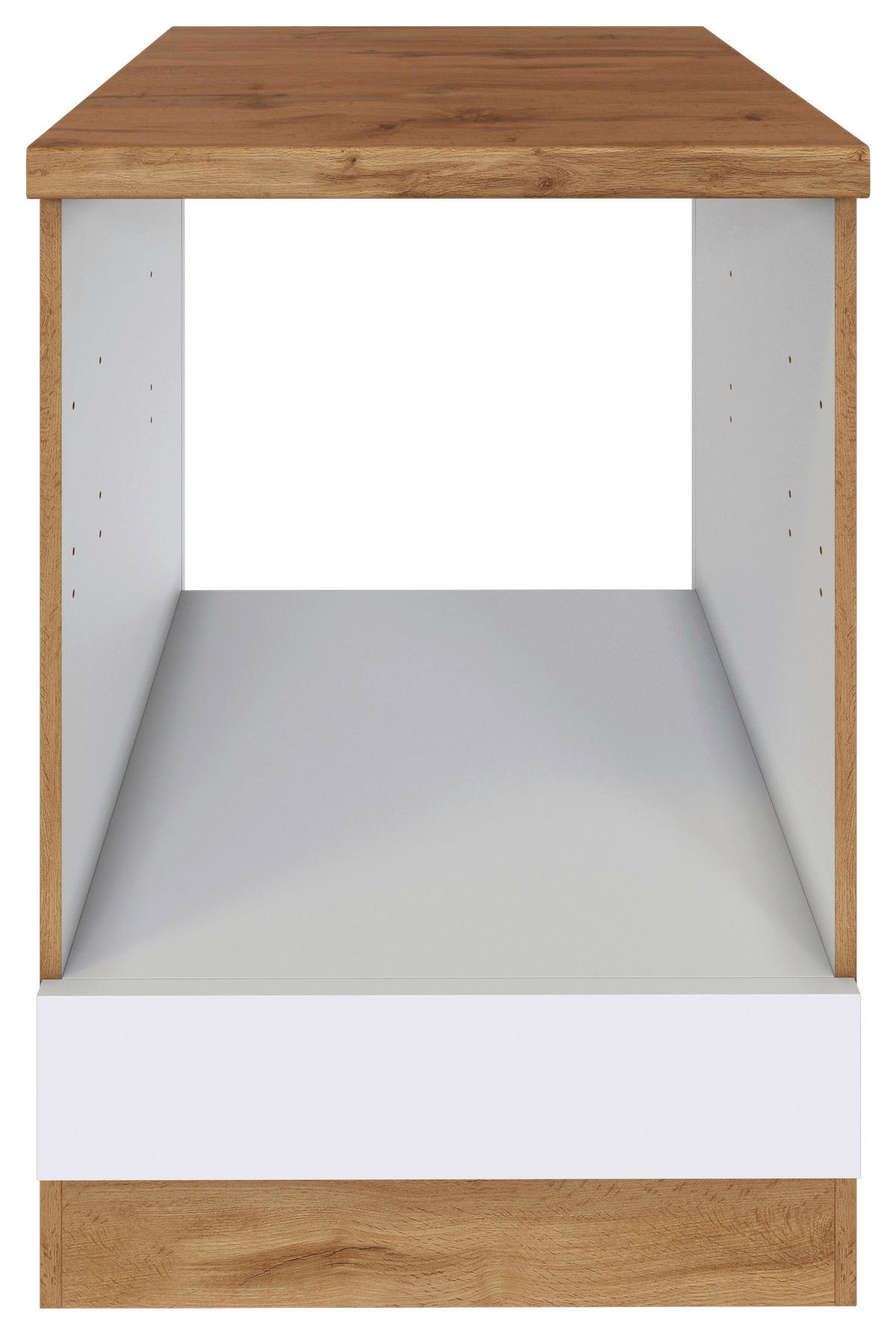 HERDUMBAUSCHRANK  in Weiss, Eiche Wotan  - Weiss/Eiche Wotan, Design, Holzwerkstoff (60/86/60cm) - Held