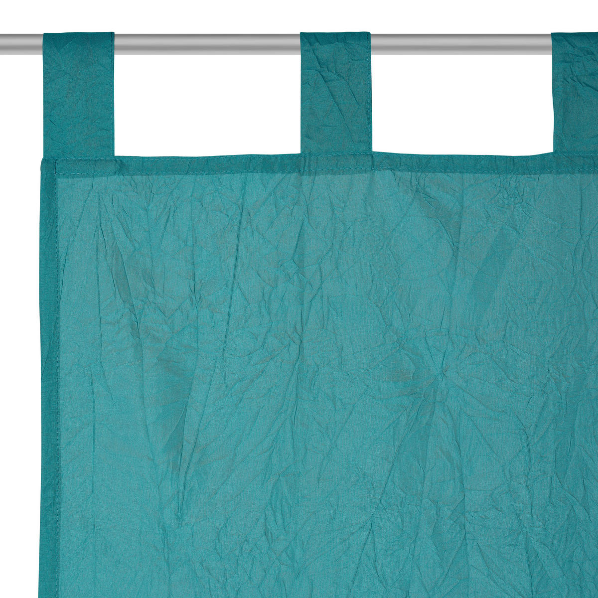 ZAVJESA S OMČAMA tirkizna  135/245 cm  - tirkizna, Design, tekstil (135/245cm) - Boxxx