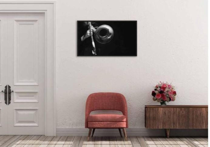 BILD 148/98 cm  - Schwarz/Grau, Design, Holz/Kunststoff (148/98cm)