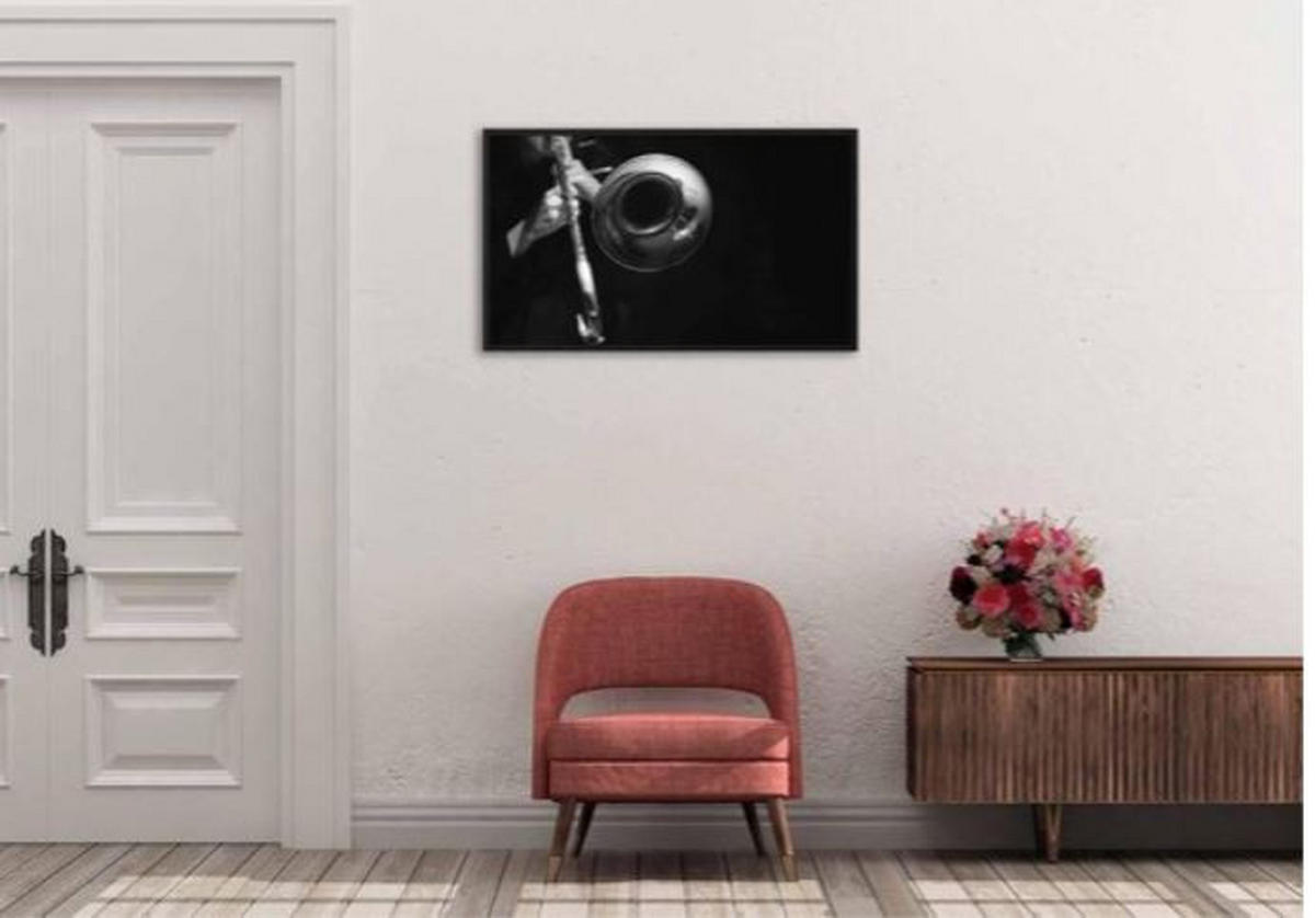 BILD 148/98 cm  - Schwarz/Grau, Design, Holz/Kunststoff (148/98cm)