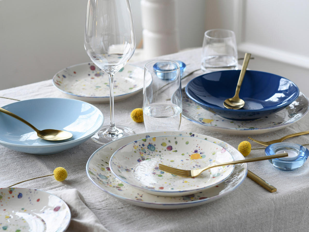 SERVIS Candy Drops Mix 12 delar  - blå/multicolor, Basics, keramik (31,5/31,5/38cm) - Creatable