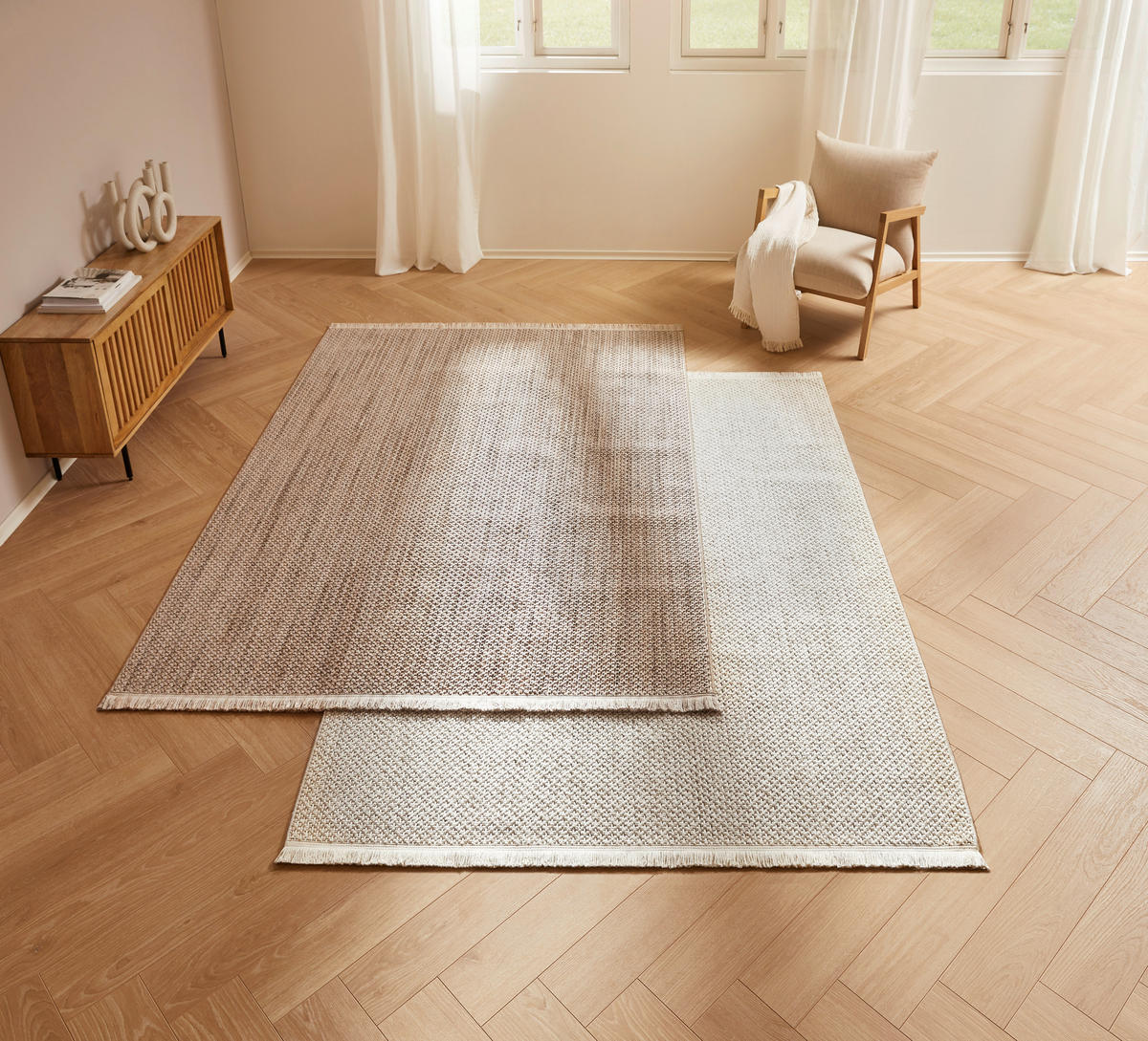 WEBTEPPICH 200/290 cm Weiß  - Weiß, Basics, Textil (200/290cm) - Novel