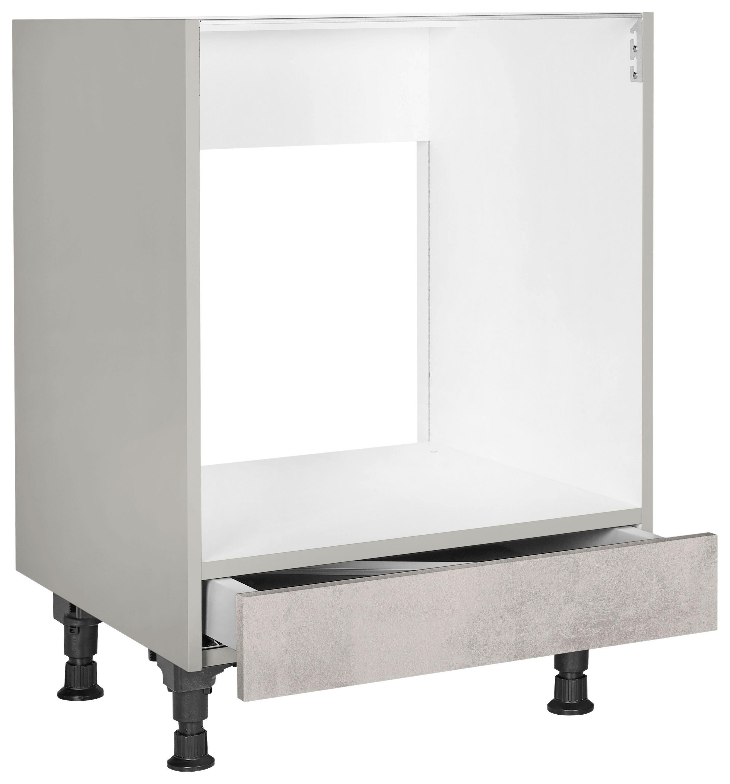 HERDUMBAUSCHRANK 60/87/56 cm in Hellgrau - Hellgrau, MODERN, Holzwerkstoff (60/87/56cm) - Nobilia