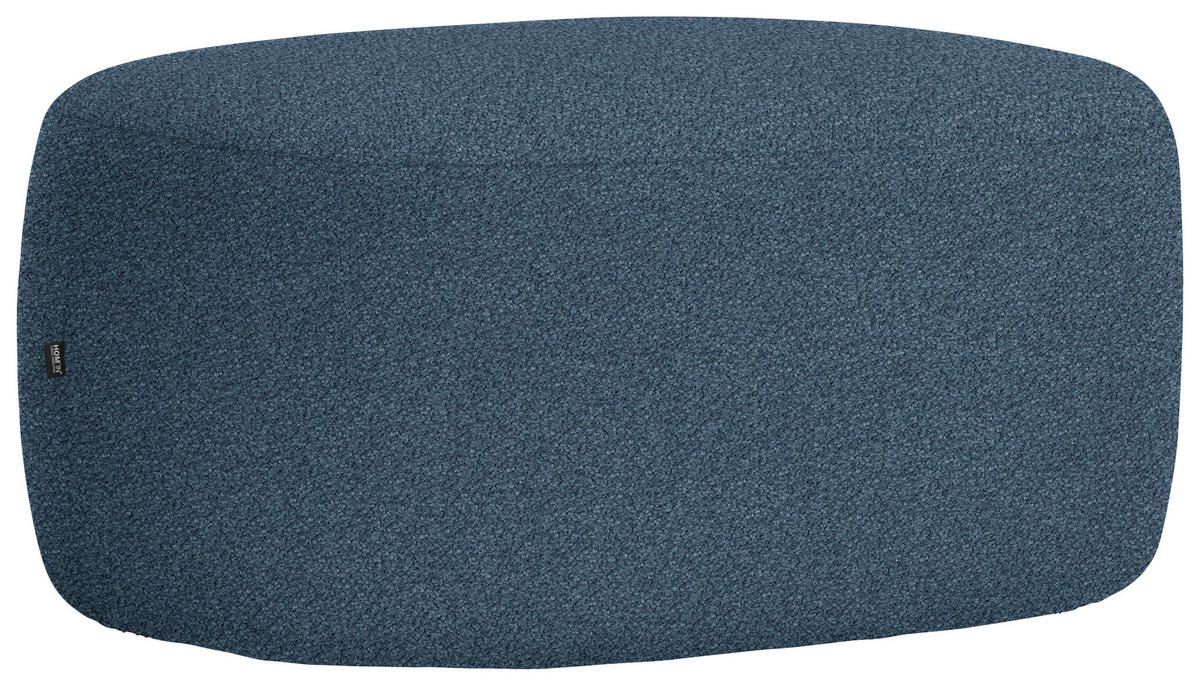 HOCKER in Textil Dunkelblau  - Schwarz/Dunkelblau, MODERN, Kunststoff/Textil (88/43/66cm) - Hom`in