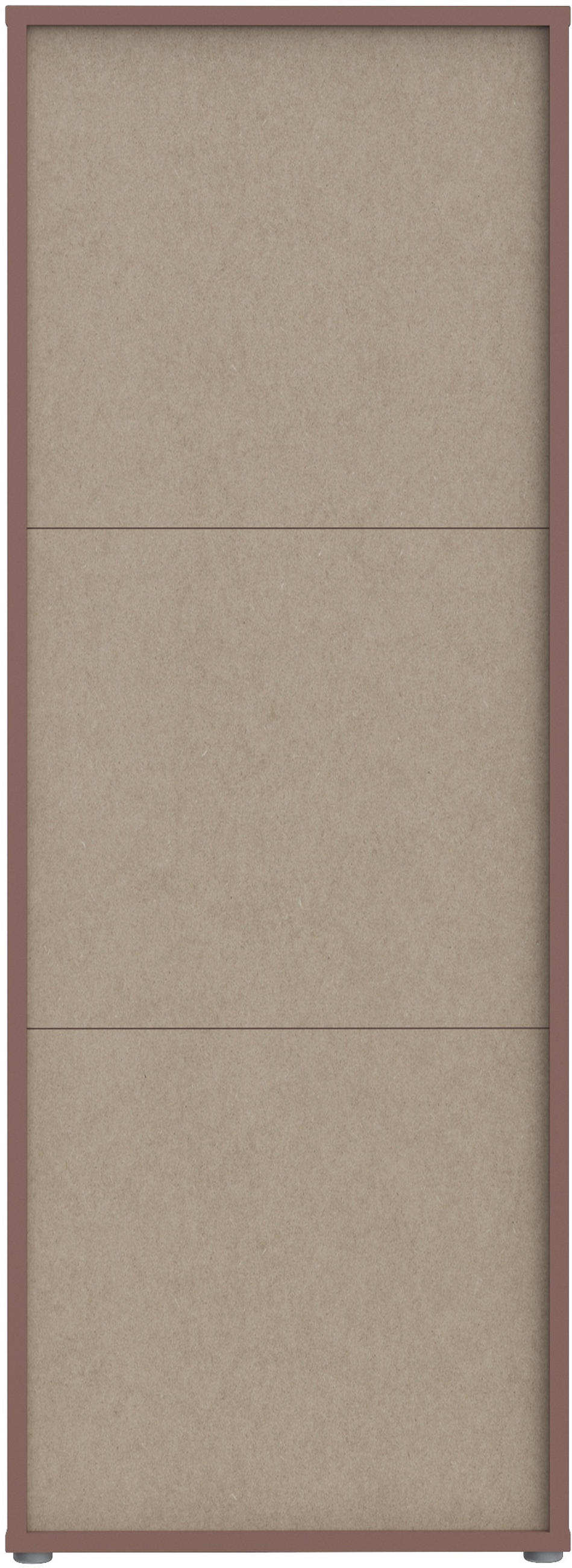 VITRINE  in Terracotta  - Sandfarben/Terracotta, MODERN, Glas/Holz (64,8/179,1/44cm) - Carryhome