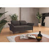 2,5-SITZER in Flachgewebe Graphitfarben  - Schwarz/Graphitfarben, KONVENTIONELL, Textil/Metall (189/92/123cm) - Sit & More