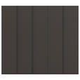 DREHTÜRENSCHRANK 251/235/61 cm,  in Graphitfarben, 5-türig  - Graphitfarben, Basics, Holzwerkstoff/Metall (251/235/61cm) - Novel