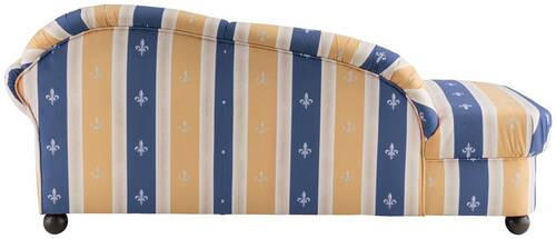 Thumbnail - Livetastic Ottomane, Blau, Textil, Buche, Streifen, 190x84x86 cm, Made in EU, seitenverkehrt erhältlich, Rücken echt, Ar...