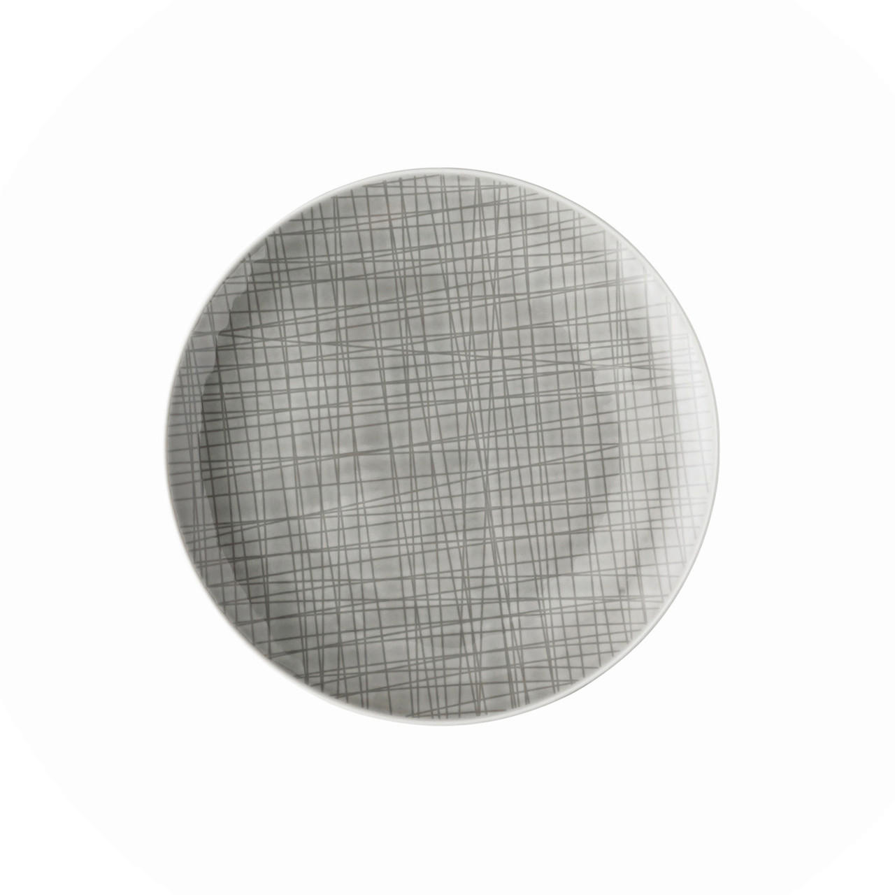 FRÜHSTÜCKSTELLER Grau 21 cm Mesh  - Grau, KONVENTIONELL, Keramik (21cm) - Rosenthal