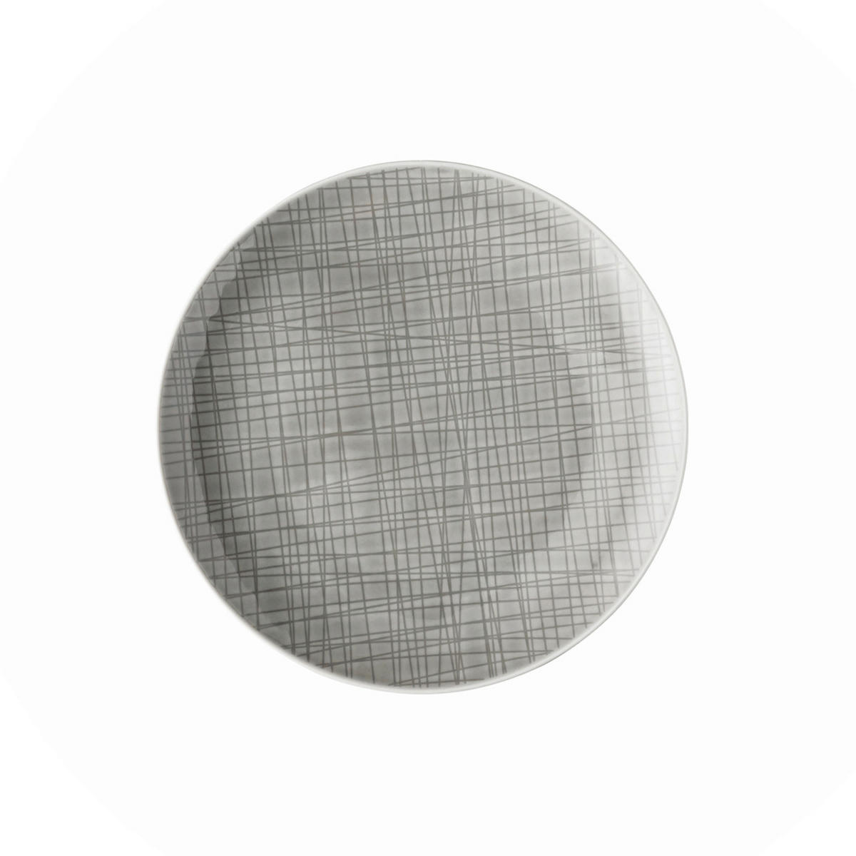 FRÜHSTÜCKSTELLER Grau 21 cm Mesh  - Grau, KONVENTIONELL, Keramik (21cm) - Rosenthal