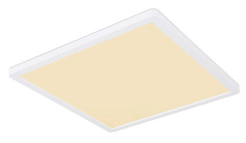 LED-DECKENLEUCHTE Sapana 29,4/29,4/2,5 cm   - Opal/Weiß, Basics, Kunststoff (29,4/29,4/2,5cm) - Globo