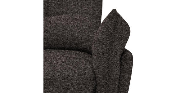 ECKSOFA in Bouclé Dunkelbraun  - Dunkelbraun/Schwarz, Design, Textil/Metall (220/250cm) - Xora