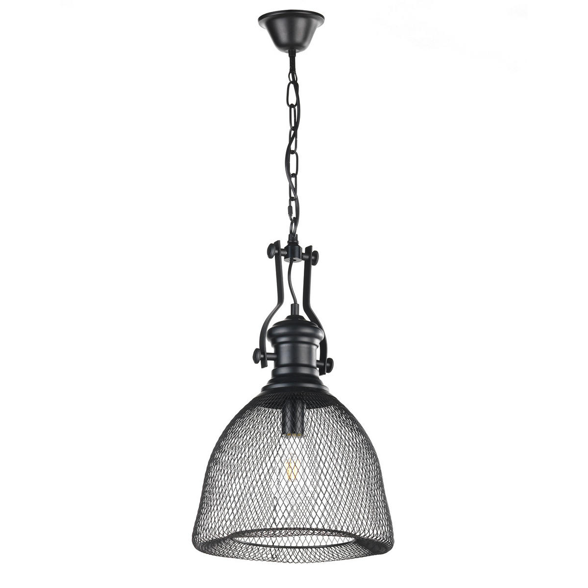 HÄNGELEUCHTE 32/90 cm   - Schwarz, KONVENTIONELL, Metall (32/90cm)