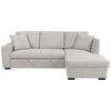 ECKSOFA LUKAS Creme Struktur Zierkissen, Bettkasten  - Creme, Trend, Textil (239/158cm) - P & B