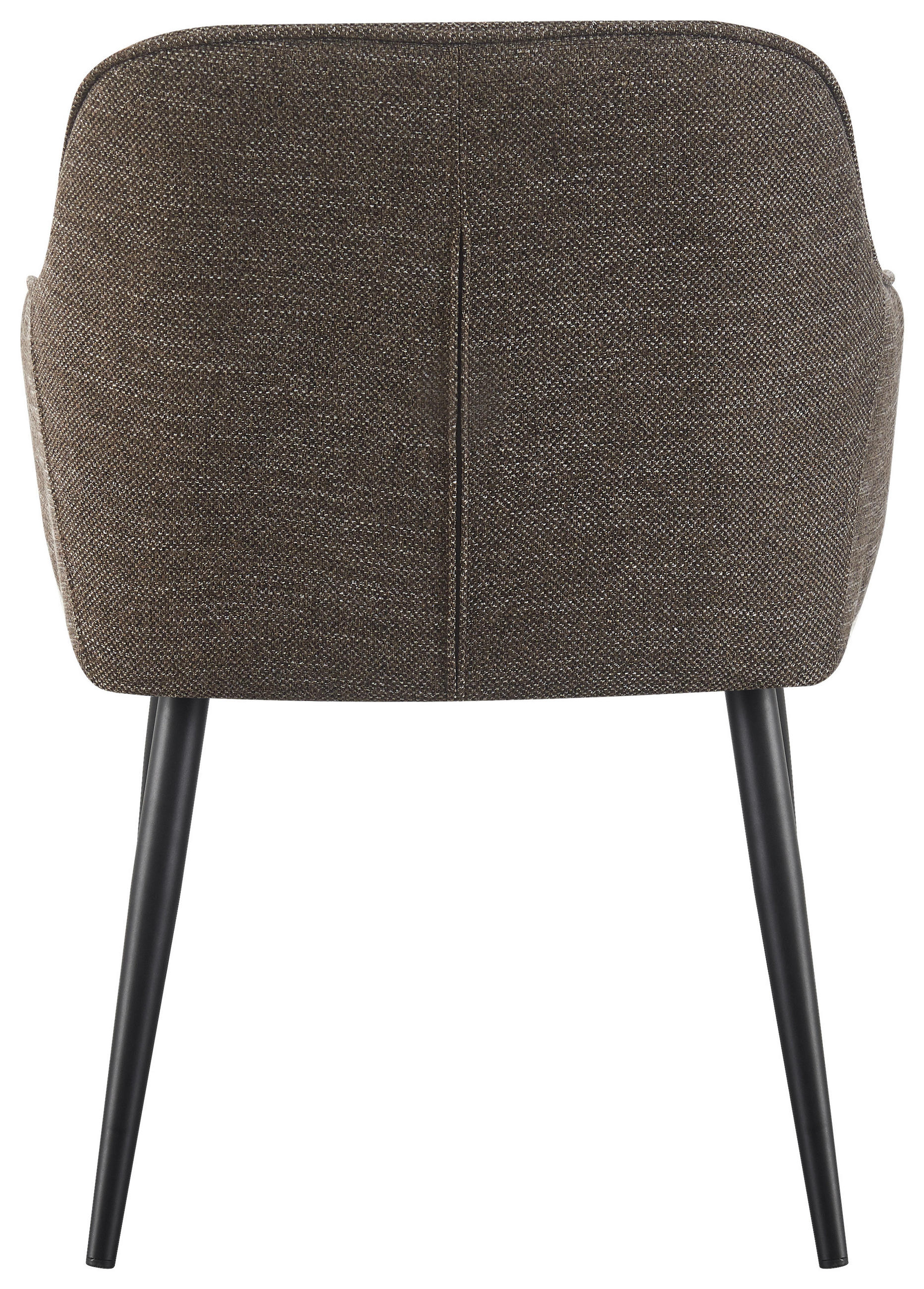 ŽIDLE S PODRUČKAMI, železo, tkaná látka, hnědá, černá - černá/hnědá, Design, kov/textil (56/82/61,5cm) - Novel