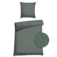 BETTWÄSCHE 2-teilig Flanell 135/200 cm  - Dunkelgrün, Basics, Textil (135/200cm) - Florella