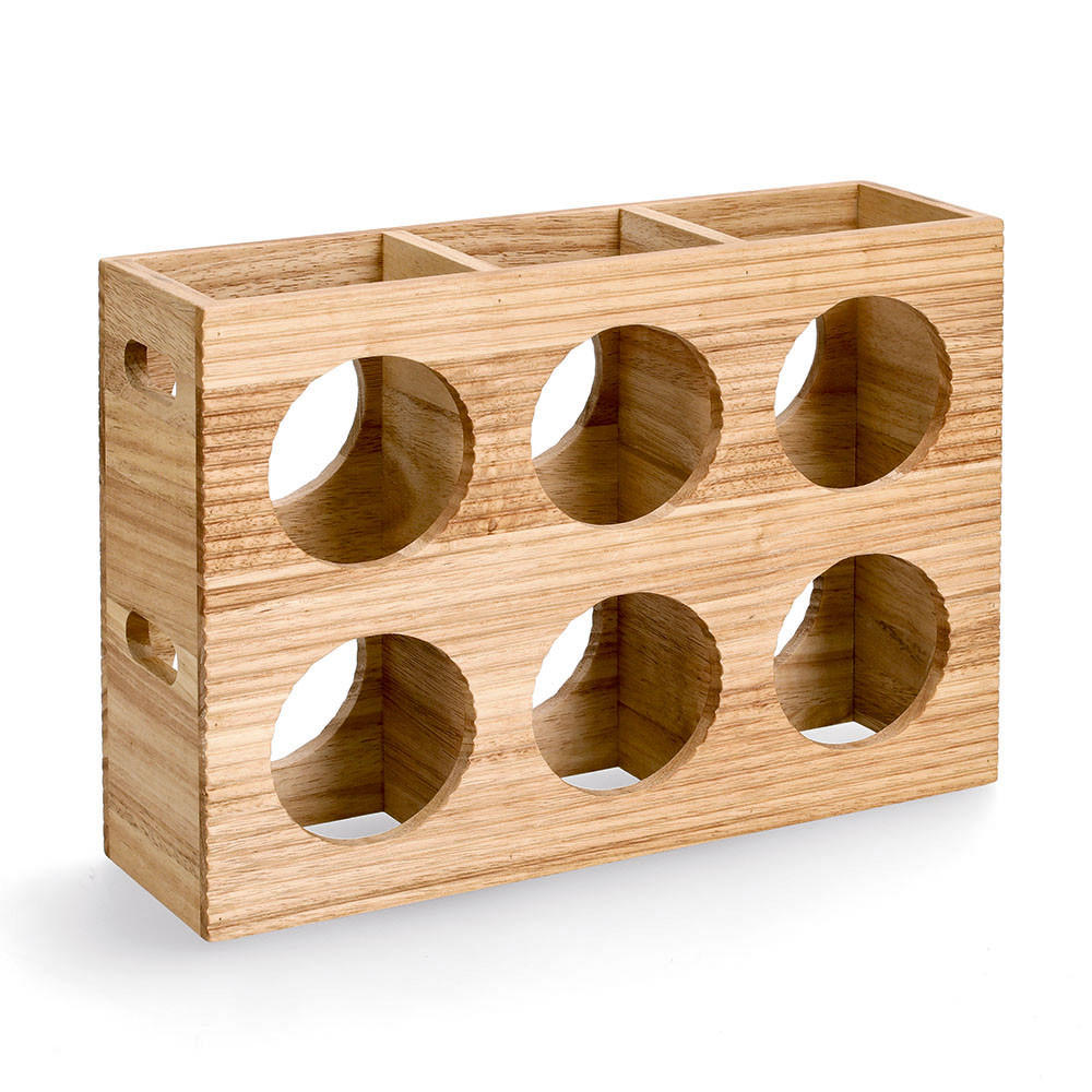 Zeller Present Weinregal Natur 38x11x27 cm