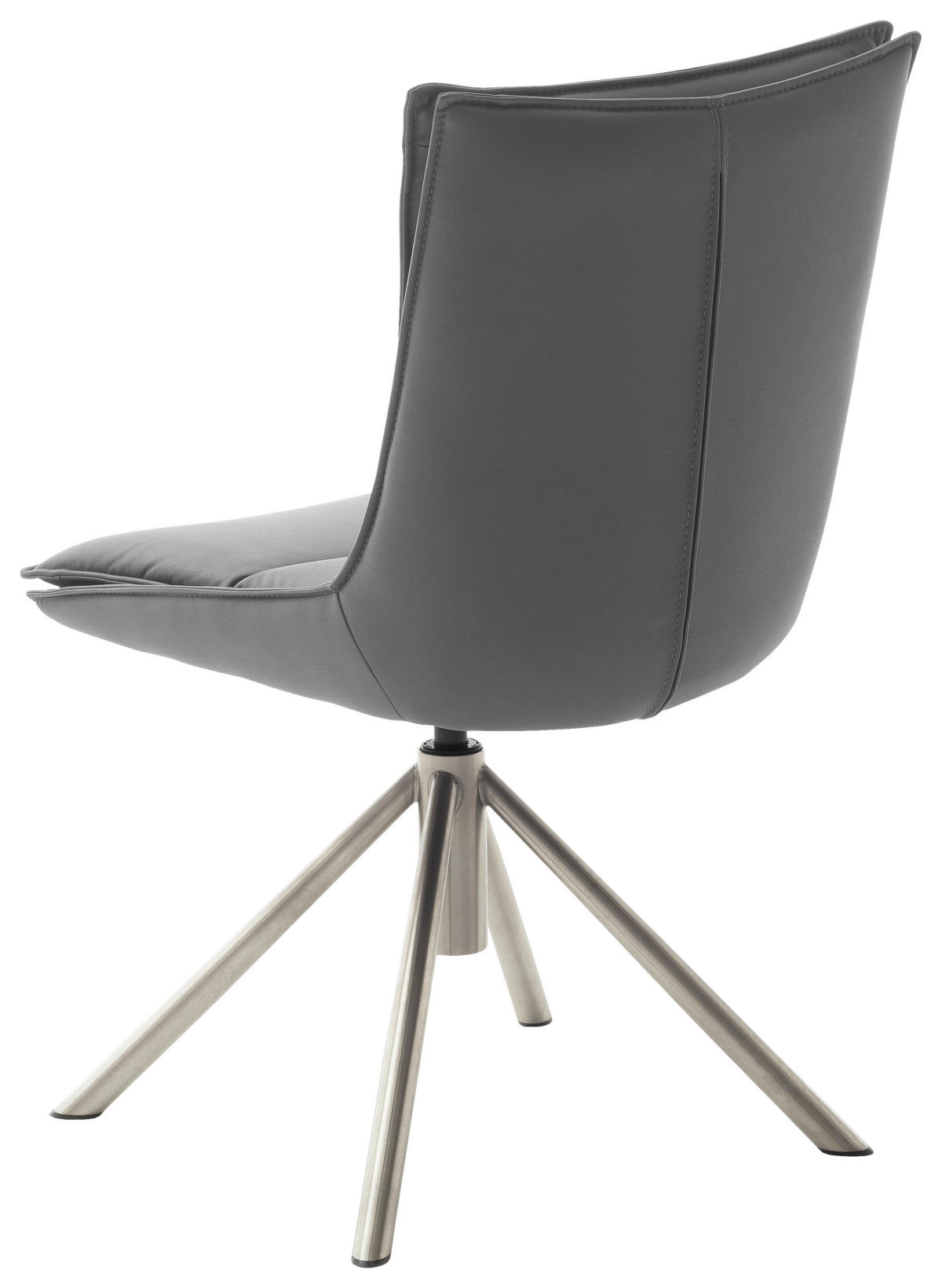 STOLICA  antracit, boja nerđajućeg čelika       - boja nerđajućeg čelika/antracit, Dizajnerski, metal/tekstil (49/90/65cm) - Novel