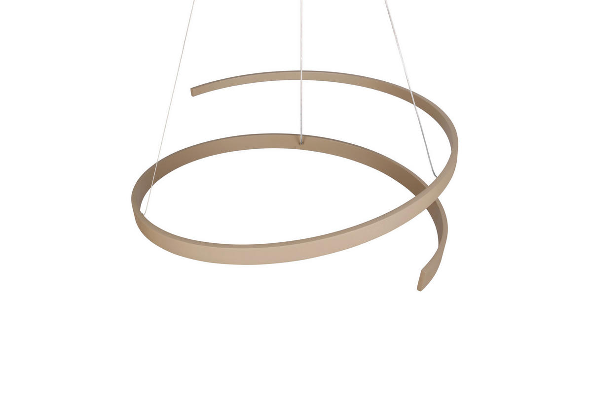 LED-HÄNGELEUCHTE 75/200 cm  - Taupe, Design, Metall (75/200cm) - Cinque