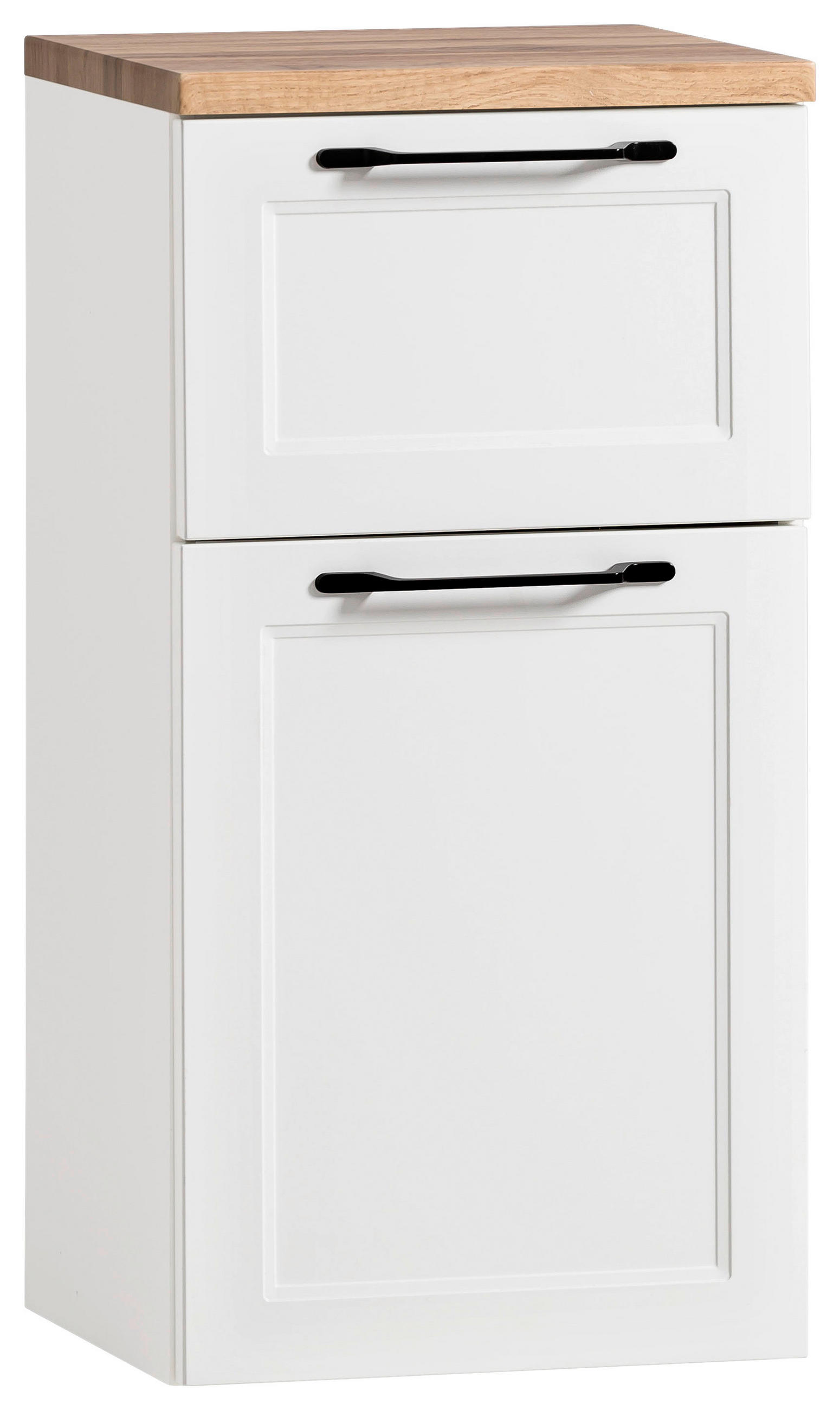 Xora Unterschrank Enna Weiß, Eiche Wotan 40x79x35 cm