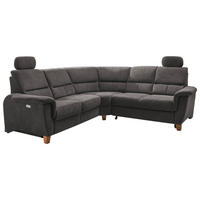 ECKSOFA in Struktur Anthrazit  - Wildeiche/Anthrazit, Konventionell, Holz/Textil (241/238cm) - Livetastic