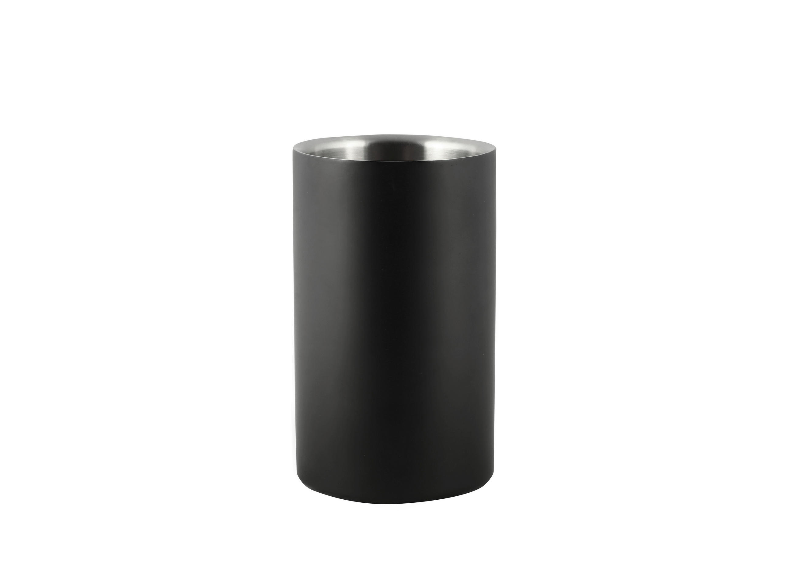 WEINKÜHLER - Edelstahlfarben/Schwarz, Basics, Metall (11,8/20cm) - Novel