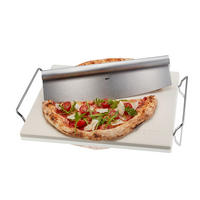 KAMEN ZA PEKO PICE - barve nerjavečega jekla/naravne barve, Basics, kamen/kovina (38/30/1cm) - Gefu