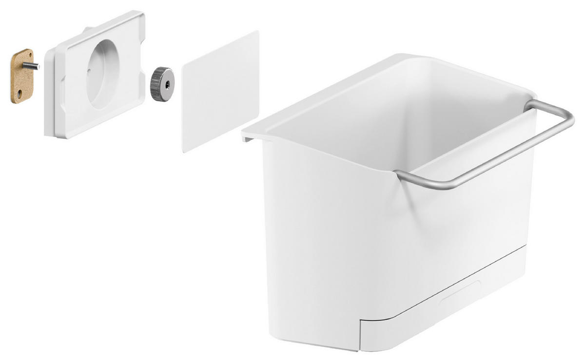 SPÜLORGANIZER - Weiß, Basics, Kunststoff/Metall (20,5/12/13cm) - Tesa