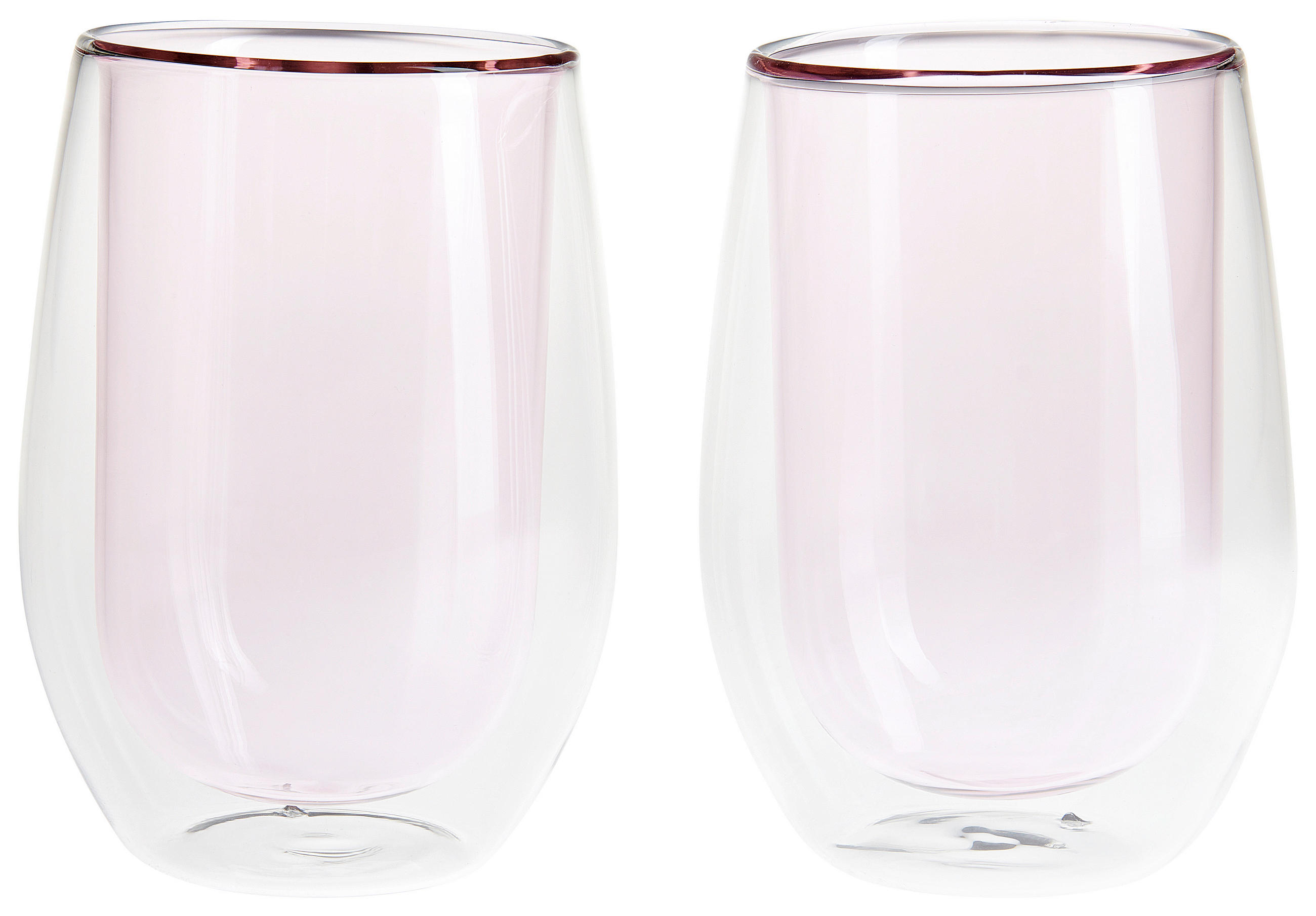 KAFFEEGLAS - Rosa, KONVENTIONELL, Glas (7,5/12,5cm) - Novel